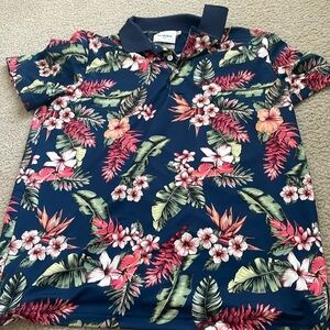 Tropical men’s polo